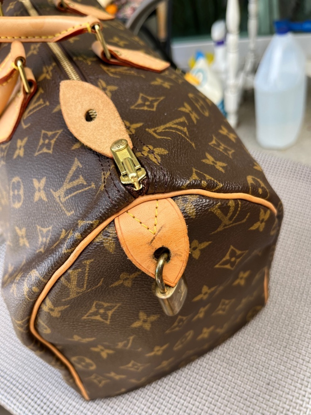 Louis Vuitton 40 CM Brown Monogram Beautiful with Lock - Picture 10 of 17